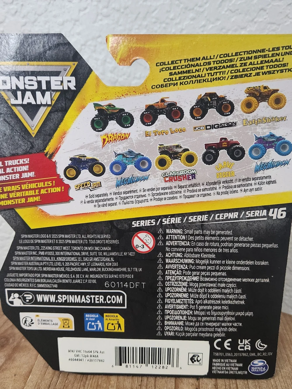 New Rare Spin Master 2026 Monster JAM Thunderroarus Cyberflare Series 46 Truck